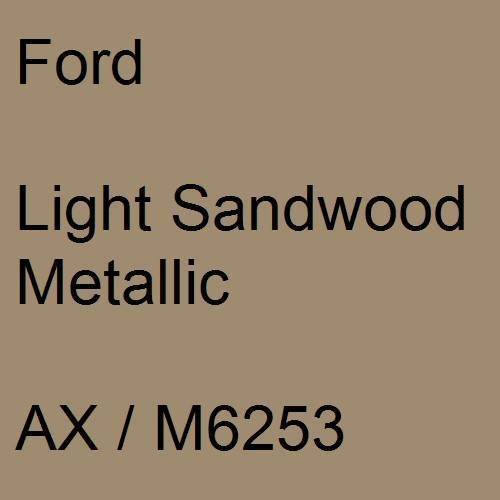 Ford, Light Sandwood Metallic, AX / M6253.